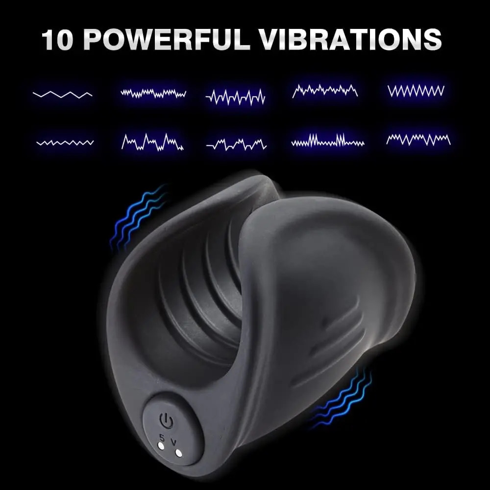 Penis Training Vibrator Glans Trainer Stimulator Male Masturbator with 10 Speed Vibrating Delay Endurance Sex Toys For Men Adult 250108