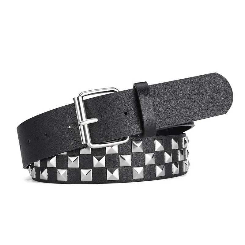 2024 New Fashion Belt Men Women 107CM PU leather Material Metal Colorful Square Pin Buckle Dicing Jeans Coat Dress Style Belt W250120