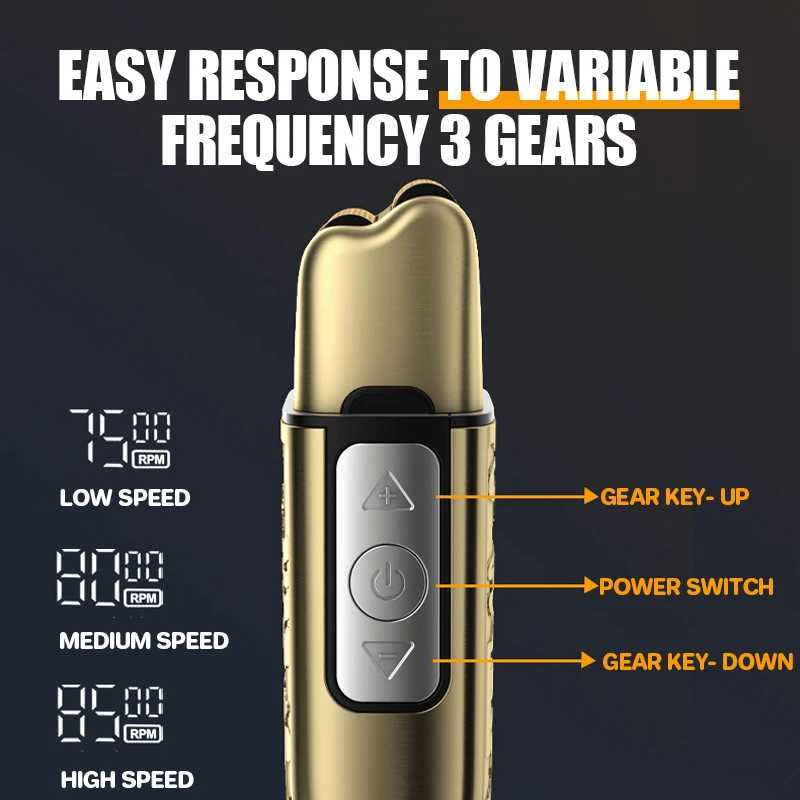 Kemei KM-870 Mens Electric Shaver LED Display Adjustable Speed USB Electric ShaverW250117