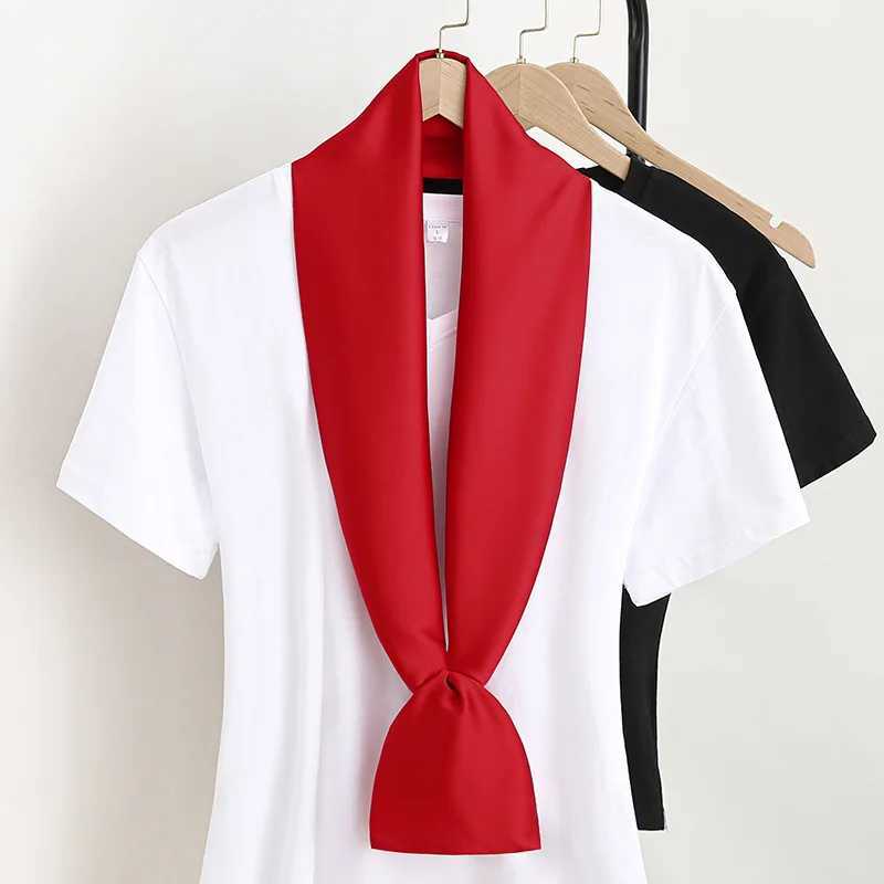 Luxury red printed long scarf silk scarf womens spring neck tie Shl Wrs womens hair wrist scarf headscarf W250118
