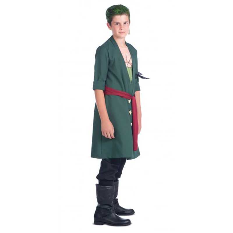 Anime Boy Roronoa Zoro Cosplay Straw Hat Muscle Luffy costume for Children W250117