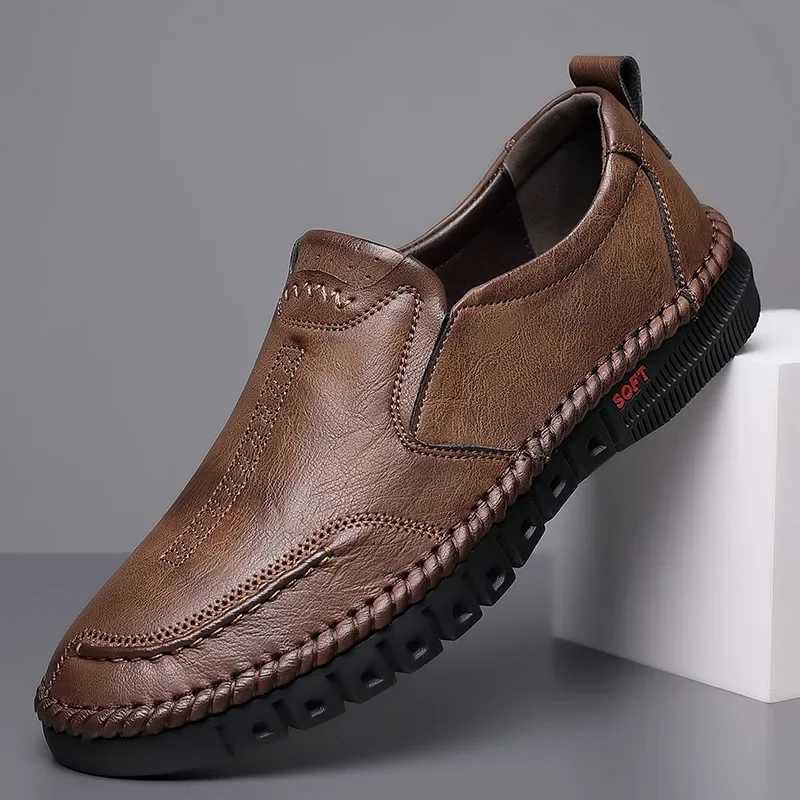 Business Casual Leather Shoes Daily Breathable Mens Leather Mens Shoes Genuine Leather Office Workplace Casual Business ShoesXJ250118
