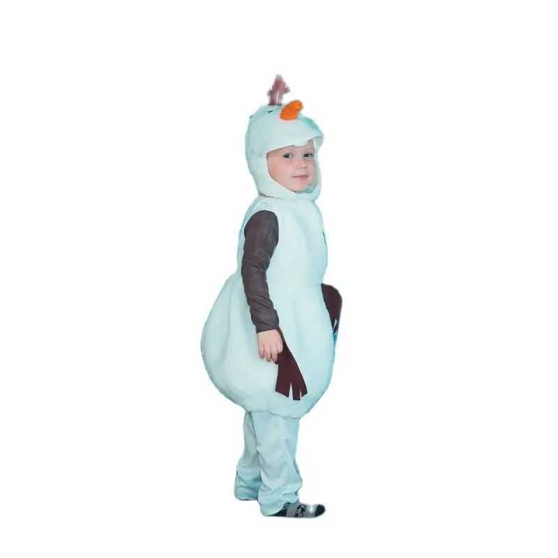 Kids Halloween Costumes Child Comfy Deluxe Plush Adorable Olaf Cosplay Toddler Favorite Cartoon Movie Snowman Party Dress-up W250117