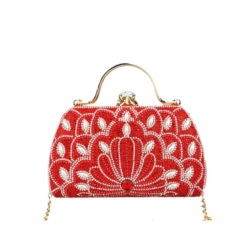 New Arrival Wer Crystal Wedding Bridal Clutch Purse Designer Women's Dinner Party Tail Handbags Dia Bags