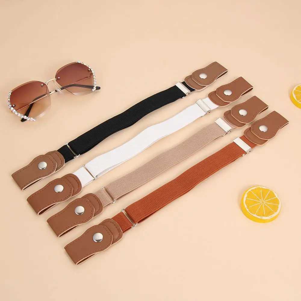 Child Kids Buckle-Free Elastic Belt Stretch Canvas Belt For Boys Girls Adjustable Children Belts For Jeans Pants W250120
