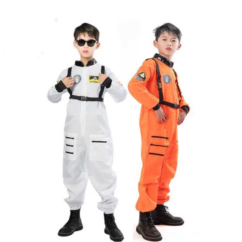Astronaut Costume for Jumpsuit Role Play Astronaut Space Suit Halloween White Cosplay W250117