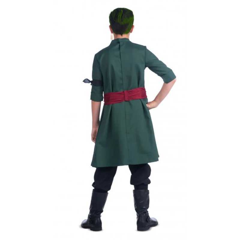 Anime Boy Roronoa Zoro Cosplay Straw Hat Muscle Luffy costume for Children W250117
