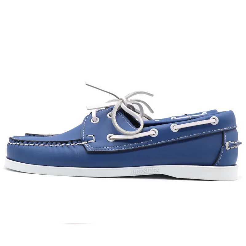 Mens Casual Genuine Suede Leather Docksides Classic Boat Shoes Loafers Shoes Unisex Handmade Shoes High QualityXJ250118