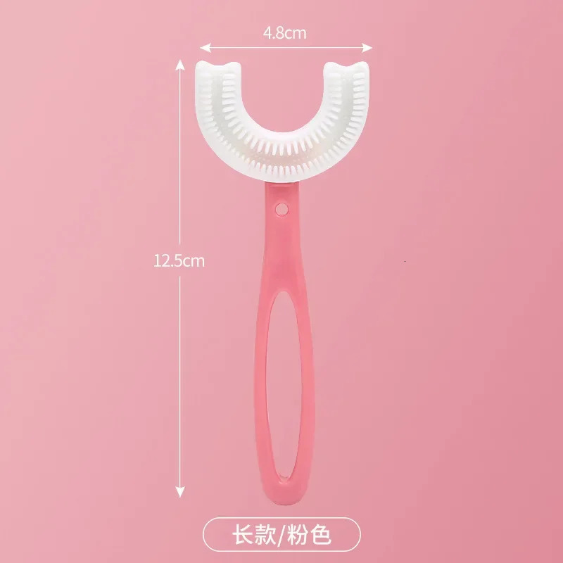 Toothbrush Children 360 Degree Ushaped Child Teethers Brush Silicone Kids Teeth Oral Care Cleaning 250115
