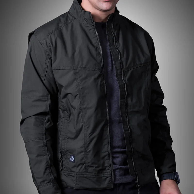 TopFight Autumn Outdoor Charge Coat Mens Thin Breathable Fan Waterproof Windbreaker Tactical Hiking Jacket 250122