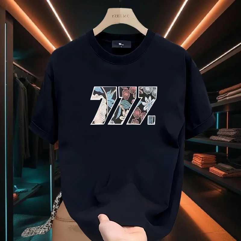 Short Sleeve T-shirt Pure Cotton Smooth Shirts Fashion Personality Comfortable Print Basic Y2k Streetwear Harajuku Mens Clothin W250117