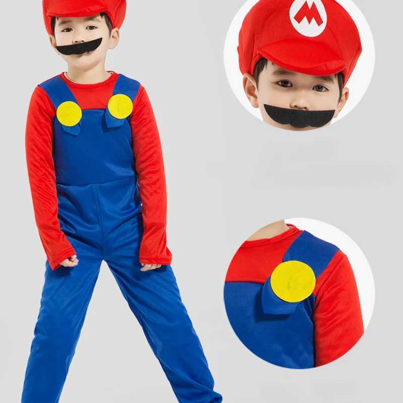 Game Anime Halloween Costumes for The Funny Super Brothers Mario Children Fantastic Edition Suits W250117