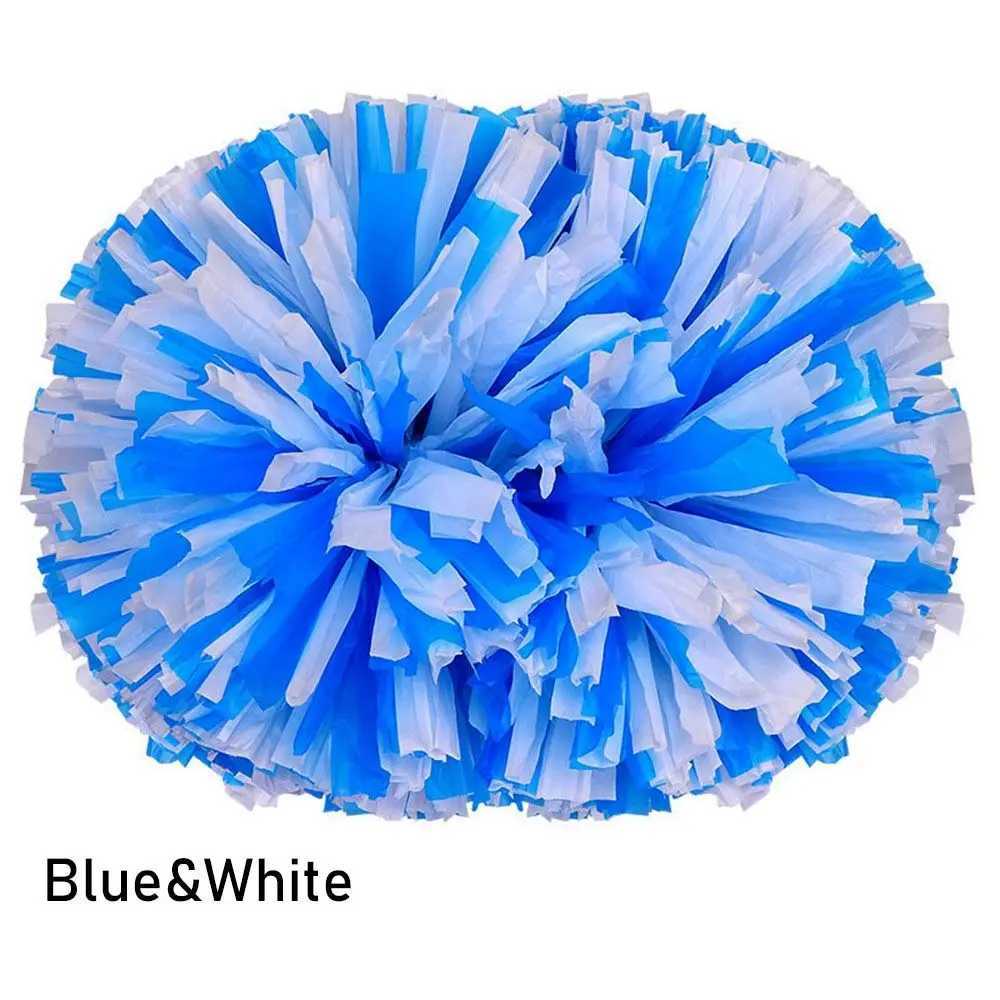 Double hole handle Competition Flower Club Sport Supplies Dance Party Decorator Cheerleader Pom Poms Cheerleading Cheering BallW250121