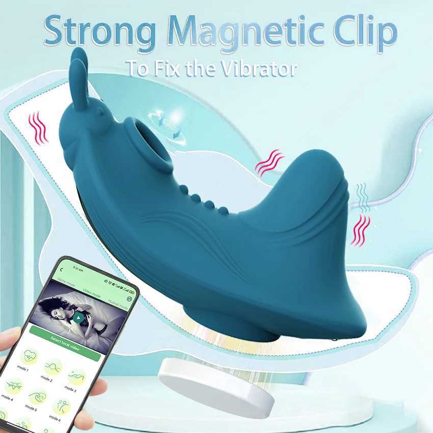 Wearable Sucking Vibrator Powerful Clitoris Sucker Stimulator Sexy Panties Mini Bluetooth Vibrators Sex Toys For Women Adults 18 W250117