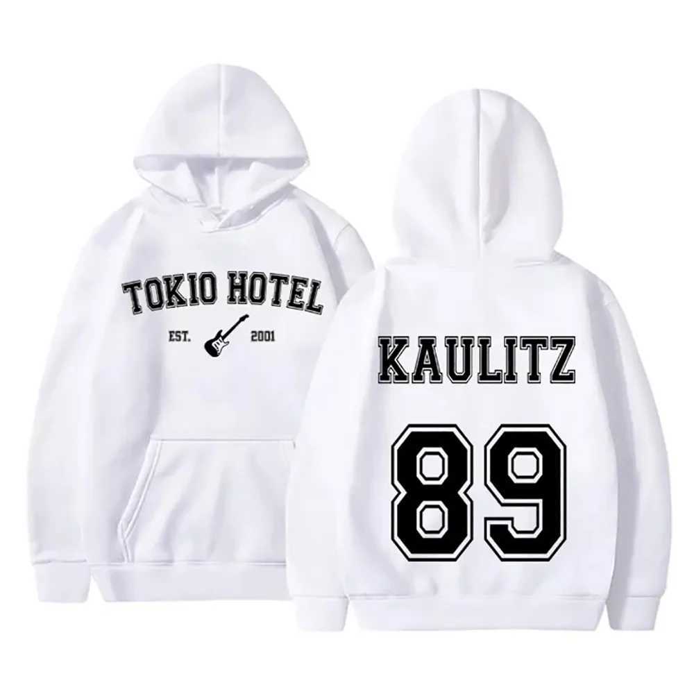 Tokio Hotel Hoodies rock band rapper Kaulitz 89 Print Sweatshirts M nner Frauen Hip Hop Streetwear Hoodie bergro e y2k Kleidung W250117
