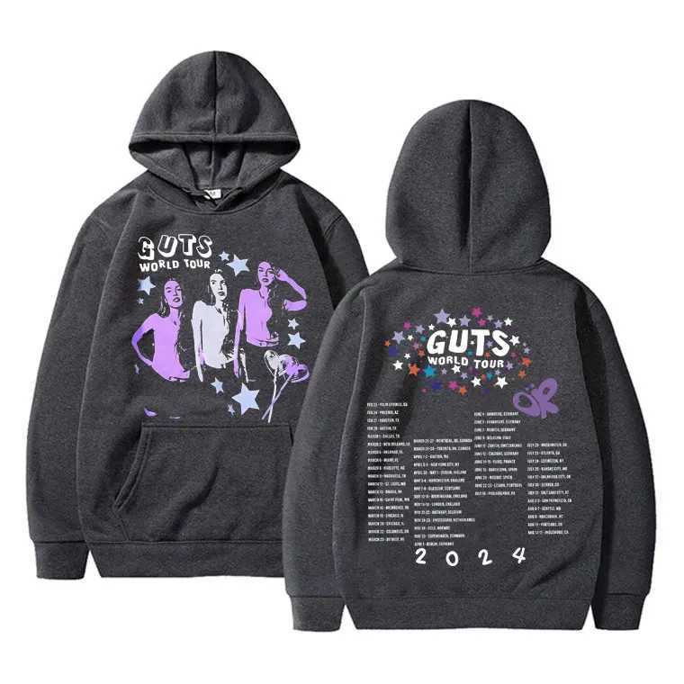 Vampire Guts 2024 World Tour Mens Hoodie Retro Hip Hop Sportswear Unisex Casual Super Big Hoodie Y2K Street Clothing W250117