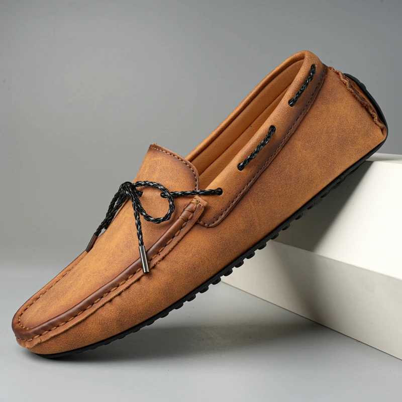 Men High Quality Leather Loafers Men Slip Casual Shoes Mens Flats Fi Men Shoes Male Driving Shoes Size 38-49XJ250118