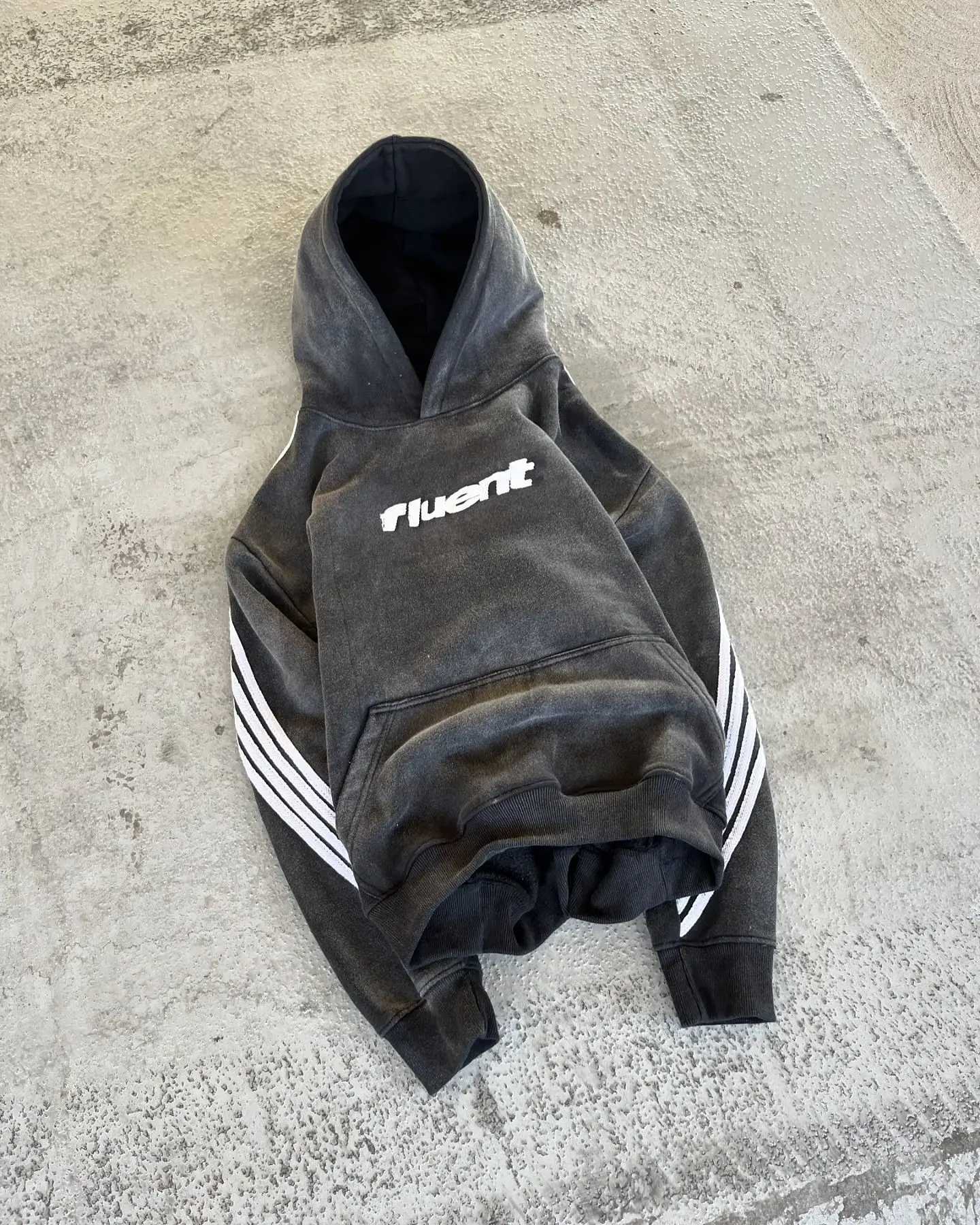 Y2K Hoodie New American Vintage Stripe Graphic Oversize Pullover Hoodie Men Women Harajuku Sweatshirt Hip Hop Fashion Streetwear W250117