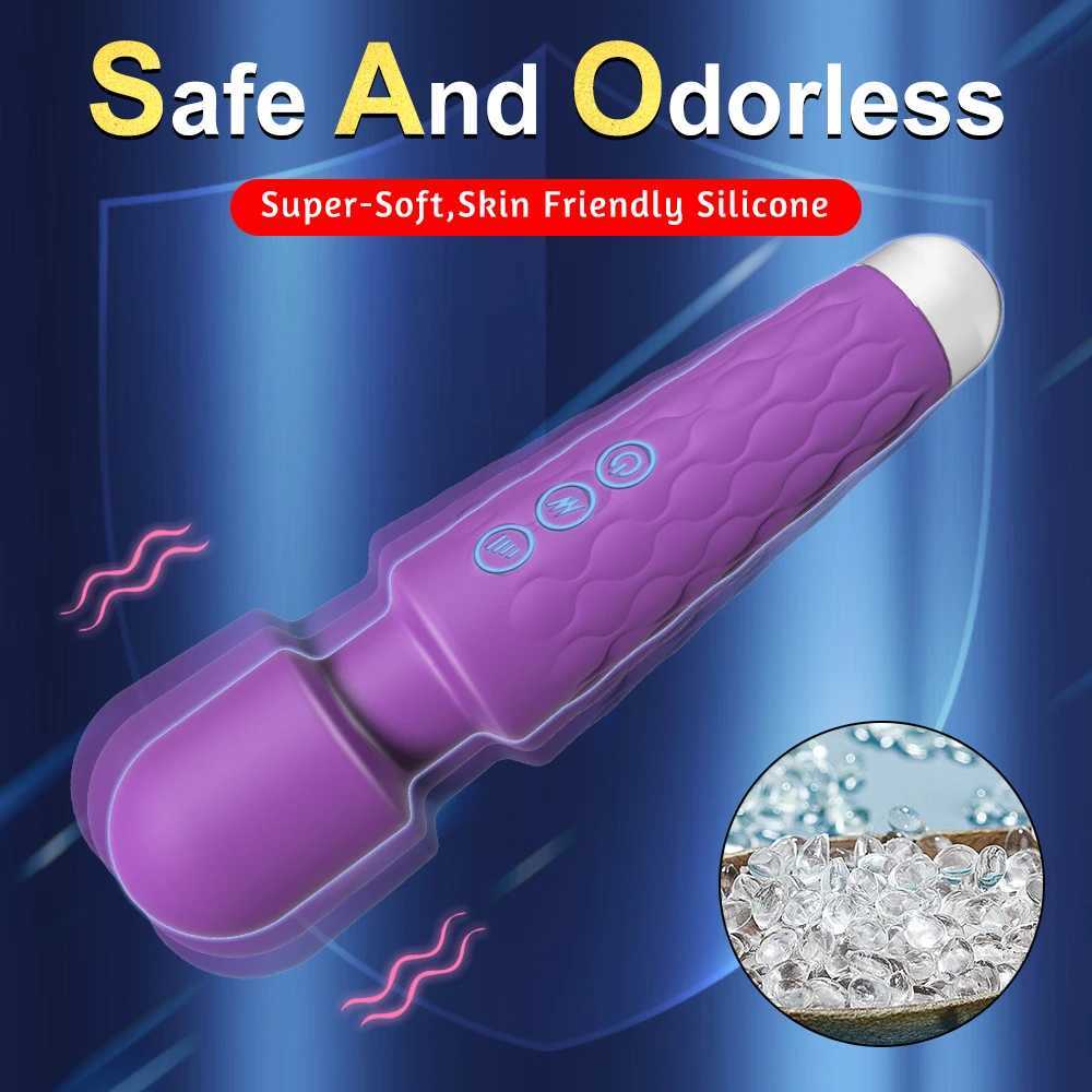 Powerful Vibrating AV Vibrator Magic Wand Clitoris Stimulator Sex Toys for Women G Spot Massager Adult Female Sex Erotic Product W250117