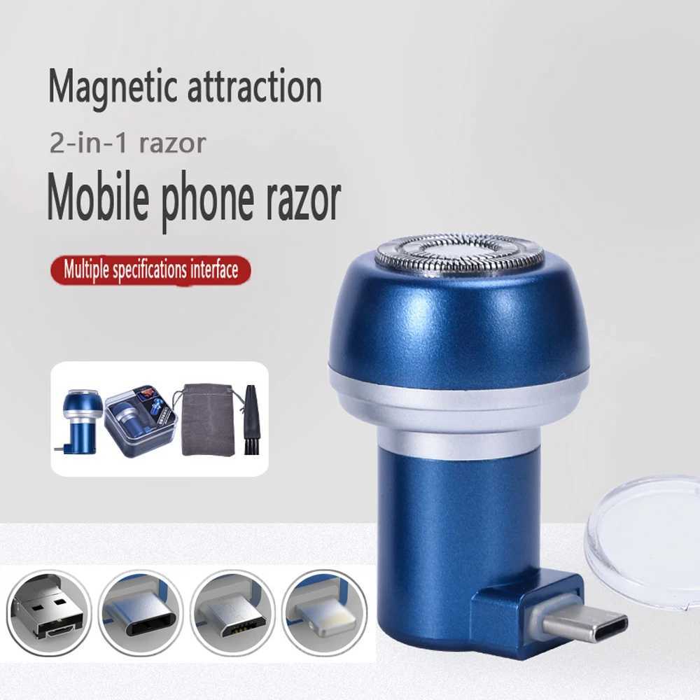 Electric Shaver Mini USB Mobile Phone Shaver Portable Mens Beard Trimmer Business Travel Wet And Dry Dual Razor Shaving MoreW250117