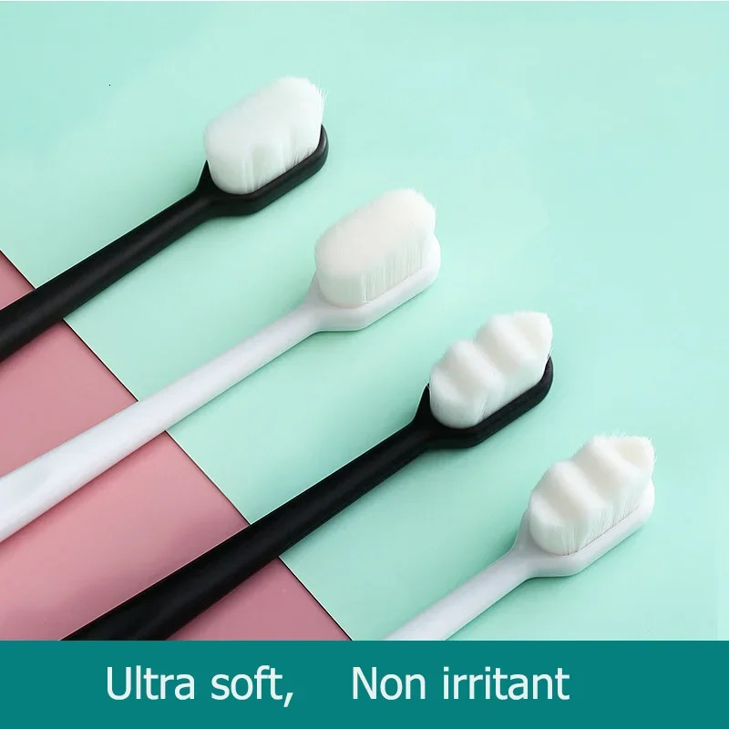 Sets Adult Toothbrush Ultra Softbristled Nano for Sensitive Gums Toothbrushes Teeth 250115