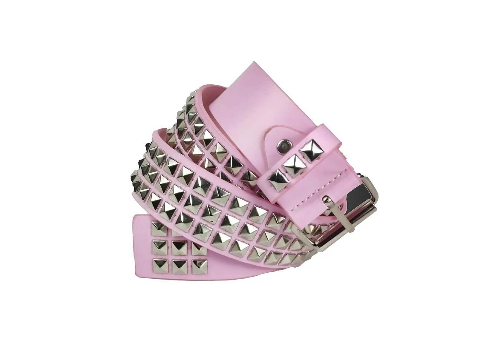 Pink Y2K Punk Goth Rivet Belt with Studded for Womens Girls Cute Punk Accessories W250120