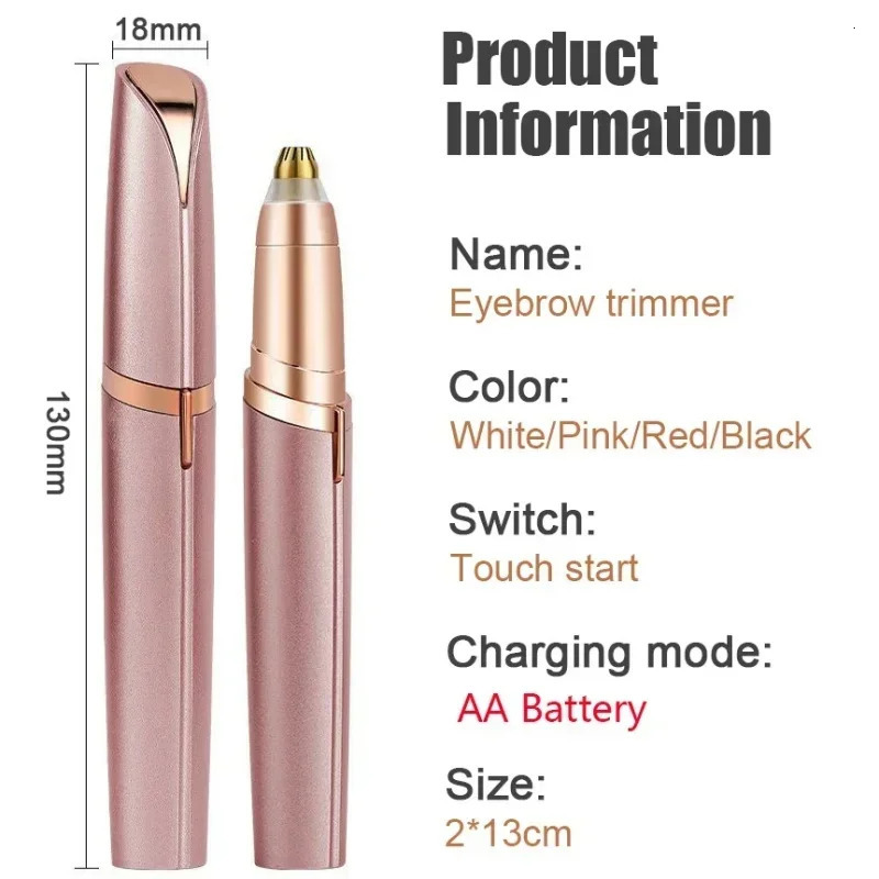 Electric Eyebrow Trimmer Ladies Eyebrow Pencil Automatic Eyebrow Trimmer Shaver Hair Removal Beauty Trimmer Eye Brow 250121