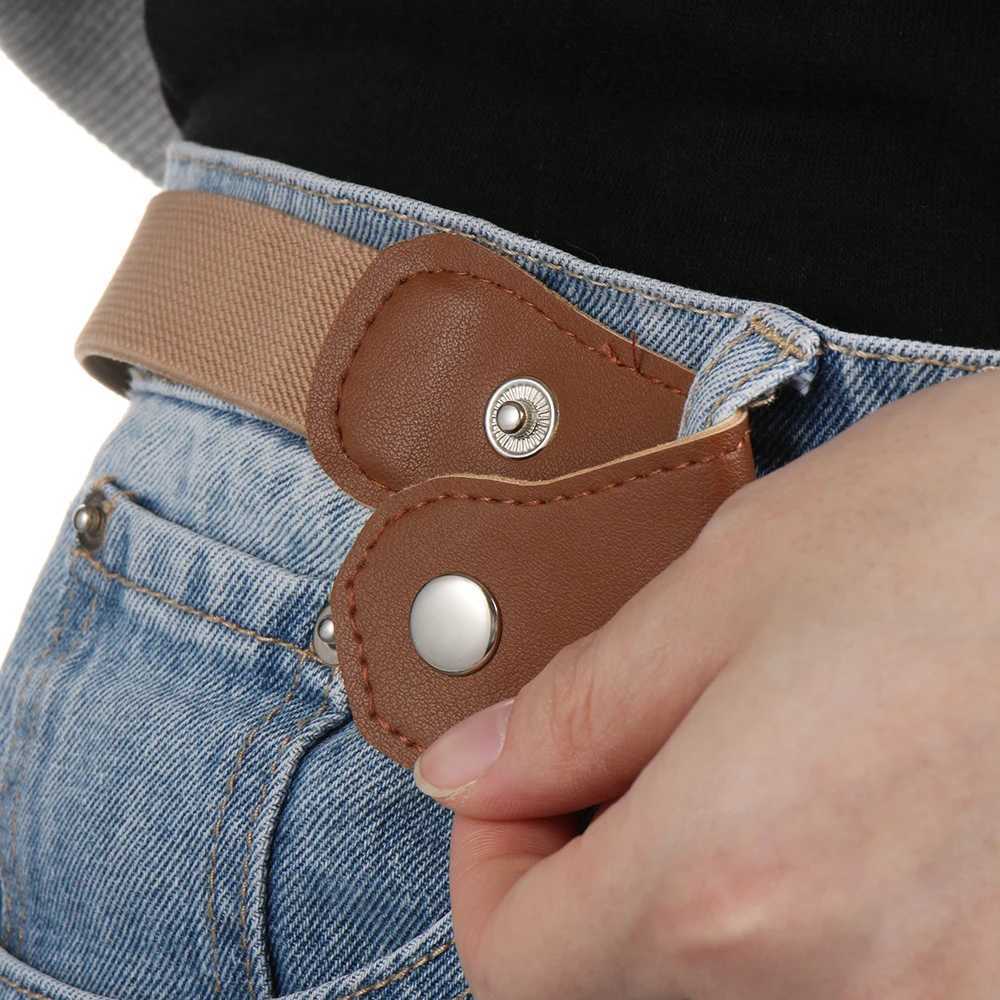 Child Kids Buckle-Free Elastic Belt Stretch Canvas Belt For Boys Girls Adjustable Children Belts For Jeans Pants W250120