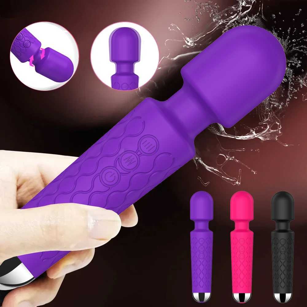 20 Modes Strong Vibration Mini Vibrator Magic Stick USB Charging Massager Clitoris G-Spot Vibrators Sex Toy For Women Adults 18 W250117