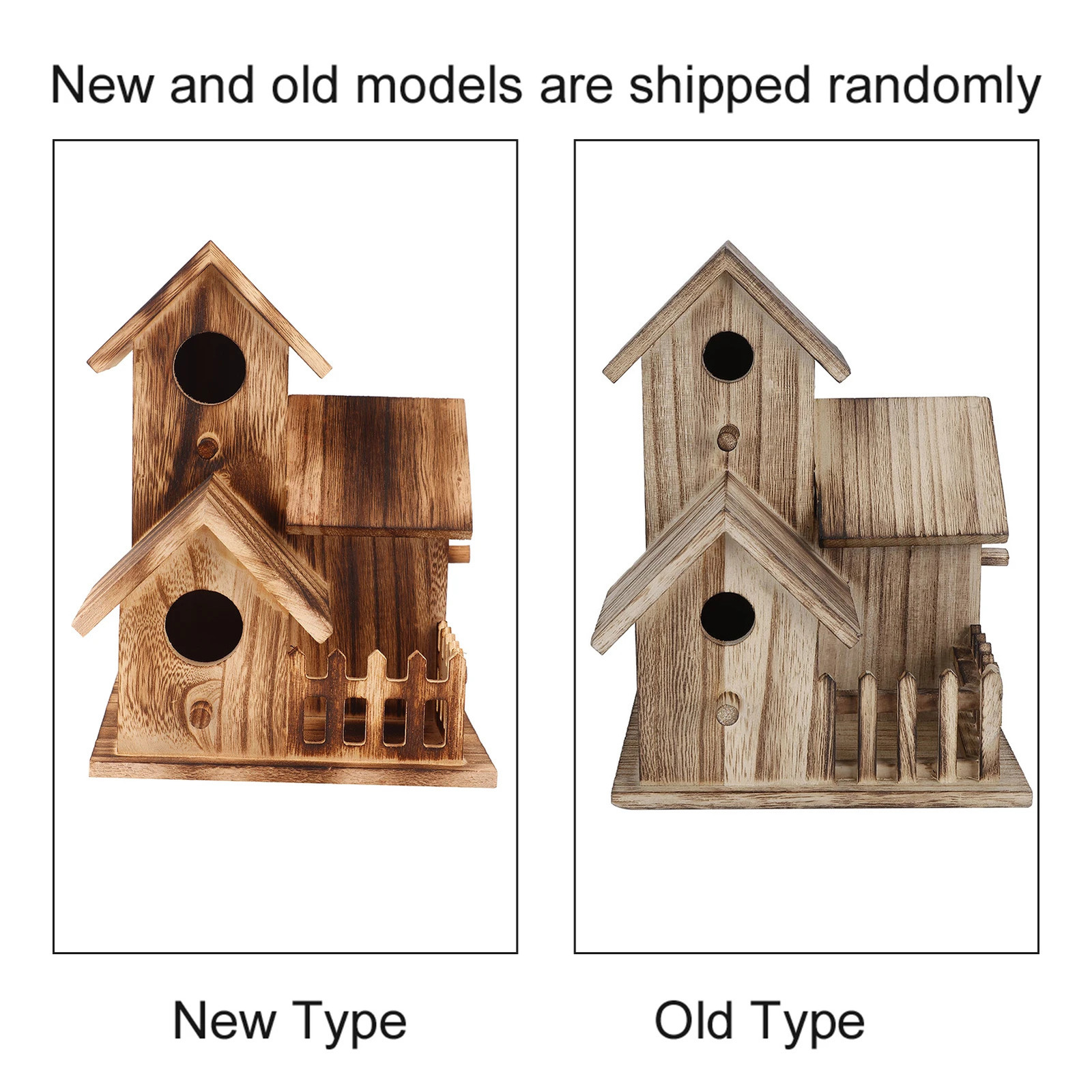 Wooden Birdhouse Small Outdoor Garden Bird Nesting Box Bird House Pet Supplies Decoration for Birds Swallows Parrots 250121