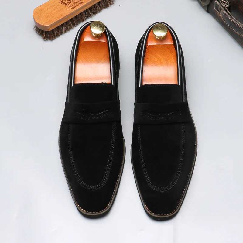 Mens Casual Business Shoes Mens Classic British Style Penny Loafers Fi Party Wedding Flats for MenXJ250118