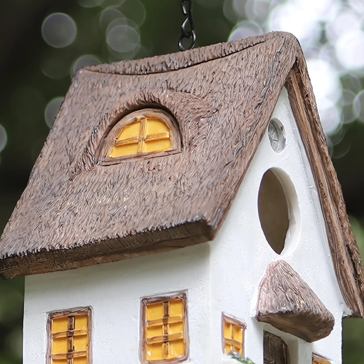 Outdoors Decorative Bird House Hanging Birds Feeder Resin Yard Country Crafts Landscape Ornaments Bird Parrot Nest Box 250121