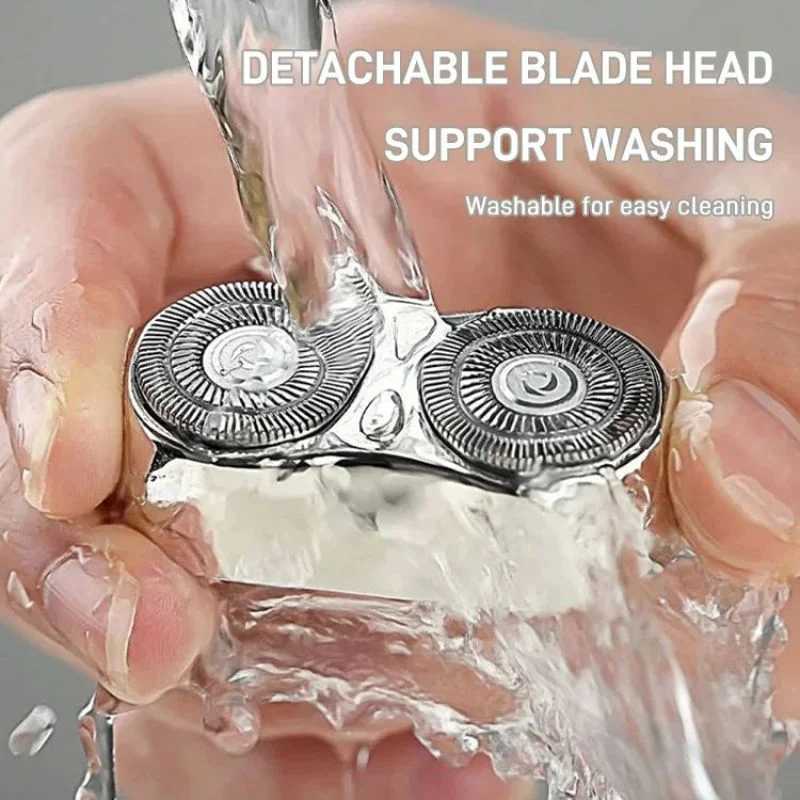 Double-headed Mini Magnetic Shaver Type-C Charging Silent Washable Electric Shaver Portable Men Women Electric Razor NewW250117