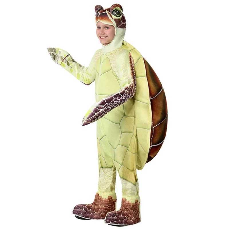 Childrens turtle costume marine animal green Chelonia Mydas cosplay Halloween costume childrens carnival party set dress up W250117