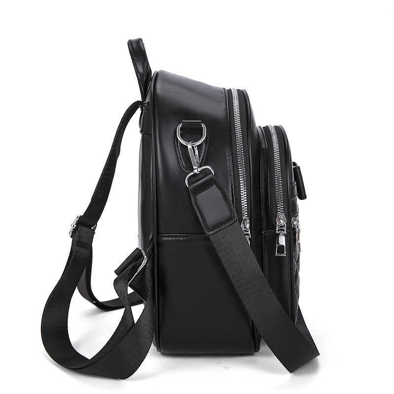 Backpack for female niche new PU travel outdoor backpack dual use single shoulder bag casual backpack