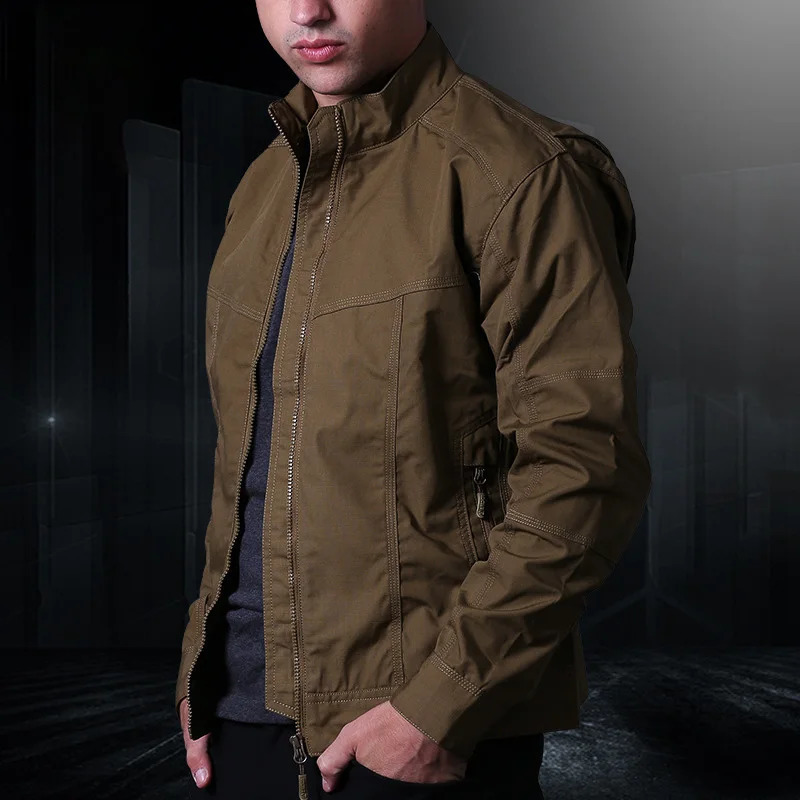 TopFight Autumn Outdoor Charge Coat Mens Thin Breathable Fan Waterproof Windbreaker Tactical Hiking Jacket 250122
