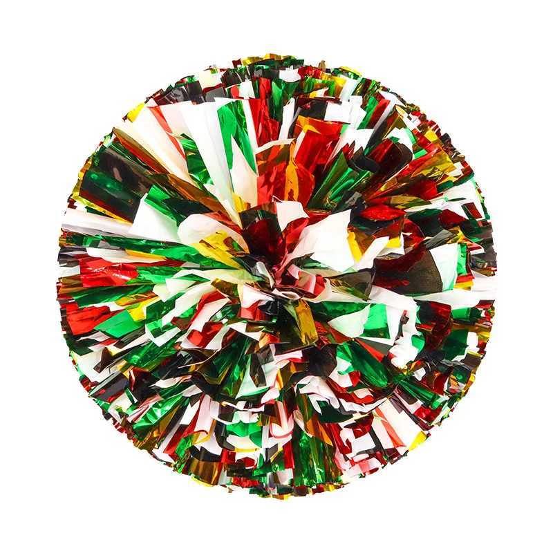 Female Color Cheerleading Pom Poms Finger Cheerleading Ball Black and Blue Gold Silver Red Green Dance Cheerleading AccessoriesW250121