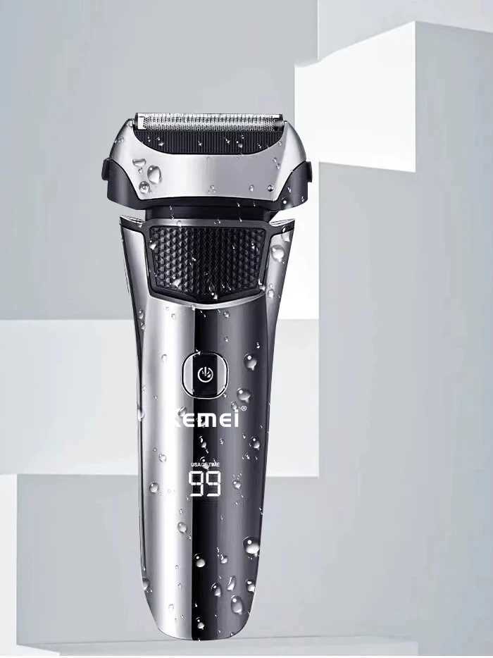 Kemei km-8512 electric shavers beard rechargeable shaving mane for men waterproof with LCD display Razor shavers bald trimmerW250117