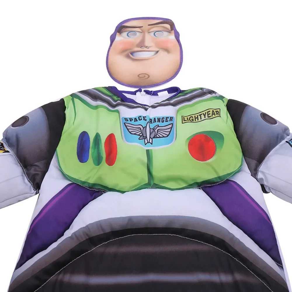 Buzz Lightyear Childrens Superhero Cotton-filled One-piece Costume Cosplay Halloween Birthday Party Theme Animation Cos Costume W250117