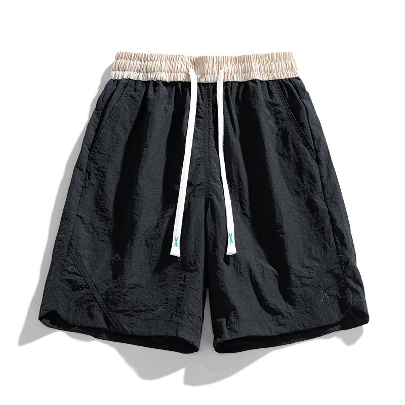 UETEEY summer shorts mens casual trend Korean brushed solid color fashionable running outdoor mens shorts 250110
