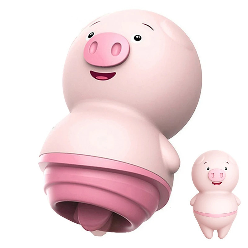 Cute Sexy Pig Licking Sucking Vibrators Clitoral Sucking Vibrator Female Masturbator Clitoris Anal Nipple Licks Massage Sex Toys 250108
