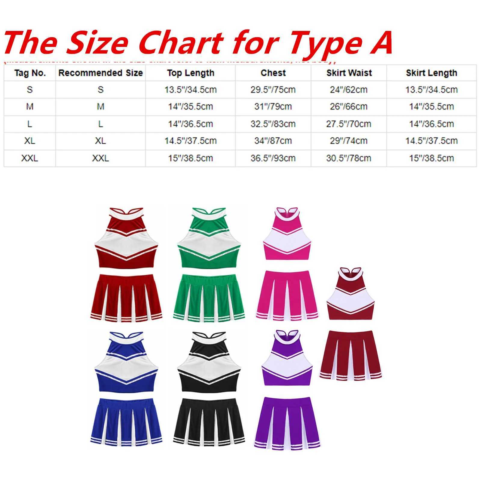 Sexy school girl cheerleading costume female adult cheerleading uniform dance costume sleeveless top mini pleated dressW250121