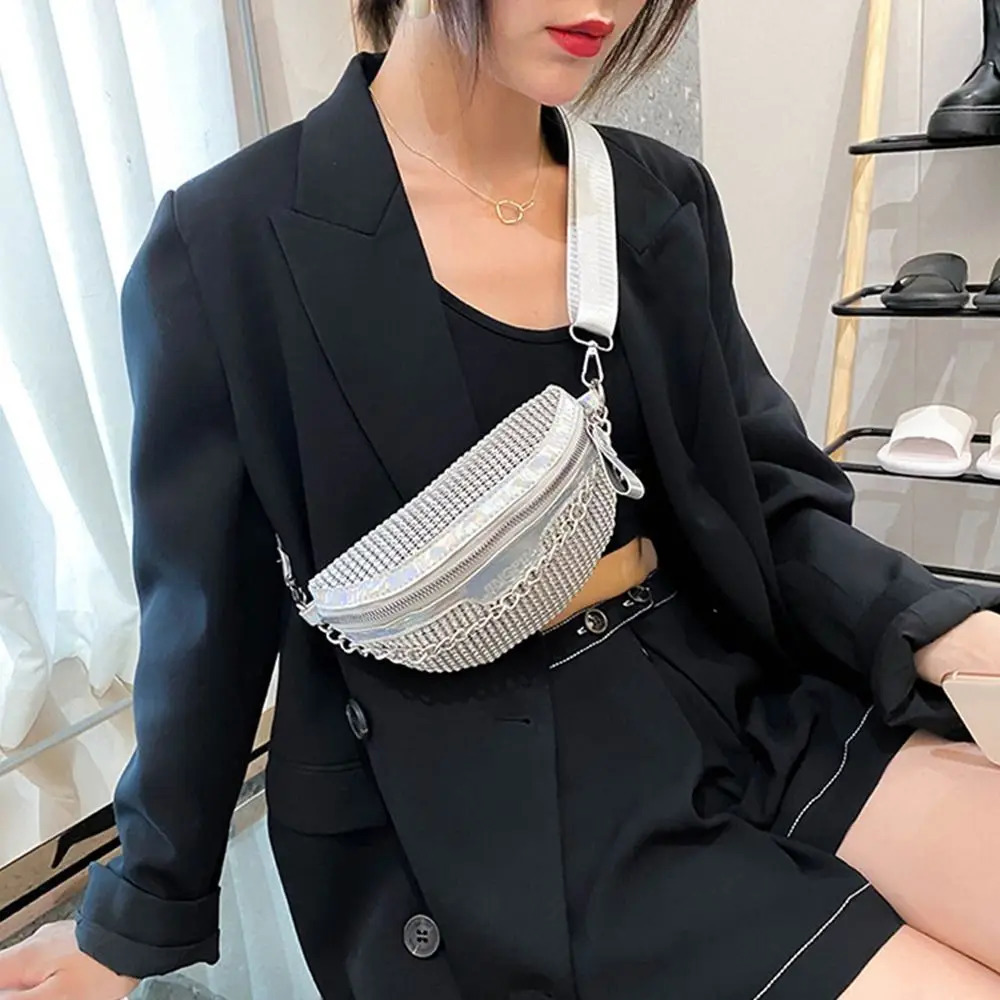 Casual Rhinestones Waist Pack Shiny Crystal Fanny Packs Crossbody Bags Evening 250122