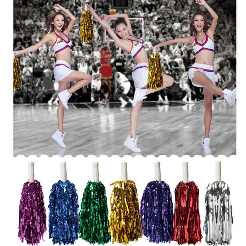 2PC Cheer Dance Sport Competition Cheerleading Pom Poms Flower Ball cheering dance pom aerobics sports item Supply 30CMW250121