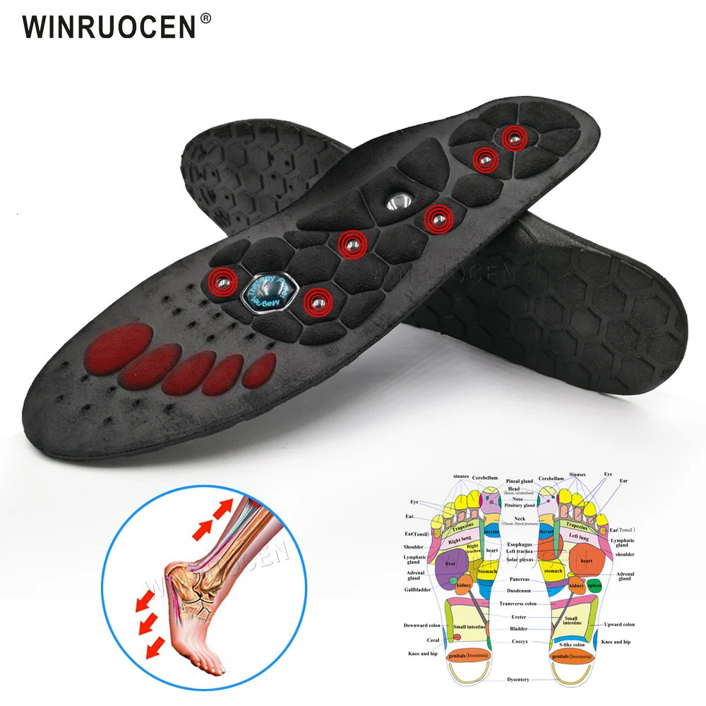 Premium Orthopedic Magnetic Therapy Insoles Slimming Weight Loss Arch Support Shoes Pads for Men Women Massage Foot Care Sole 250120