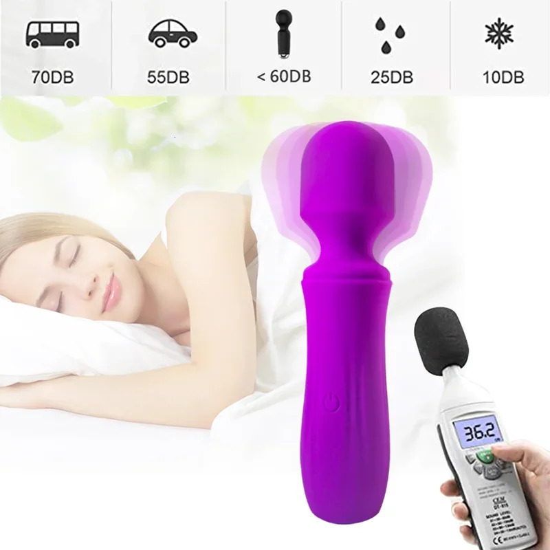 Dildo Vibrator USB Charging AV Magic Wand Stimulating Clitoris G Spot Massager Sexual Wellness Erotic Adults Sex Toys For Women 250114