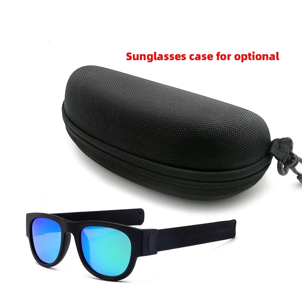VIVIBEE Novelty Mirror Men Polarized Folding Sunglasses Arrival Slap Sport Foldable Wristband Shades 2025 Trend Product250120