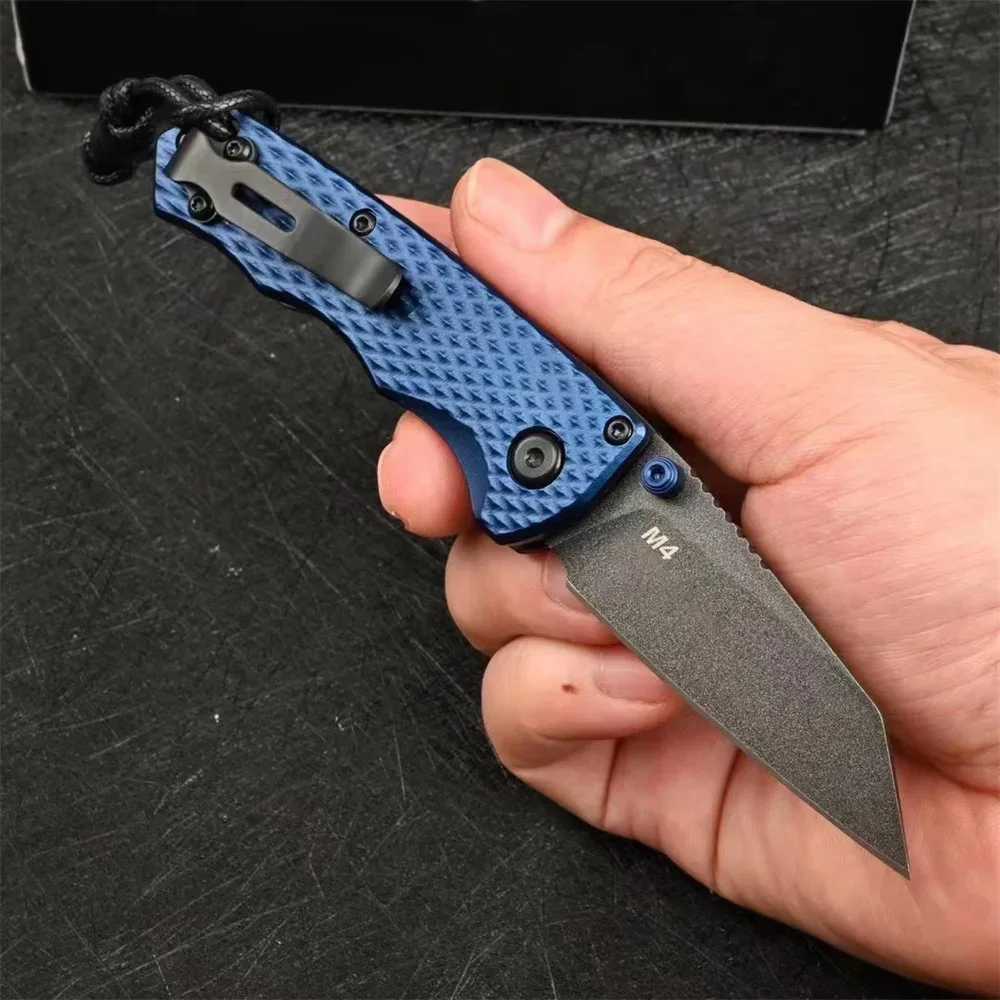 BM 290 290BK-2 Full Immunity Folding Knife 2.49 M4 Blade Aluminum Hands Outdoor Cam Hunting EDC Tool Knives W250120