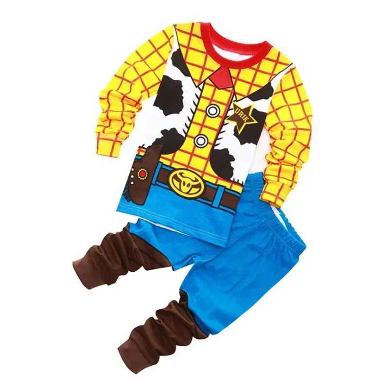 Children Costumes Anime Cartoon Woody and Buzz Lightyear Cosplay Costume Boy Girl Sweatshirt and Pants Baby Pajama Set 2-piece W250117