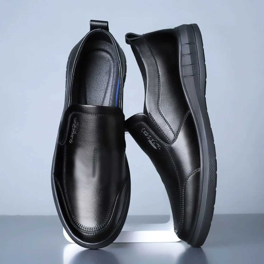 Mens PU Leather Shoes Formal Dress Loafers Large Size Casual Soft Mens Business Comfortable N-slip Driving ShoesXJ250118